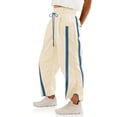 thumbnail image 2 of Women's Baggy Wide Leg Pants Casual Drawstring Elastic Waisted Contrast Color Workout Y2K Track Pants, 2 of 5