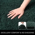 thumbnail image 2 of Alfombra de baño LOCHAS Luxury Shaggy, 60 x 110 cm, color verde cazador, 2 of 7