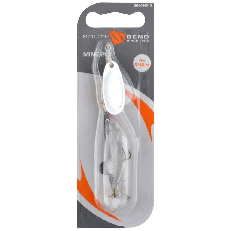 South Bend Minnow Spinner 5/16 ounce Silver #3, Spinnerbaits 