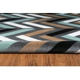 thumbnail image 5 of Linon Roma Herringbone Power Loomed Polypropylene 5'x7' Area Rug in Gray, 5 of 6