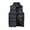 Black_08#916A, variant on Hearthz Mens Puffer Vest Flannel Sleeveless Stand Collar Men's Jacket Full Zipper Winter Warm Vest for Men Outerwear with Pocket