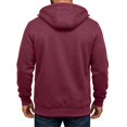 thumbnail image 4 of Vxararl Zip Up Hoodies for Men Long Sleeve Sweatshirt Tactical Jackets with Zipper Pockets Casual Fashion Sports Hooded Jacket Tops Zip Up Hoodie Men Red S, 4 of 4
