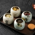 thumbnail image 7 of Ceramic Tea Caddy with Chinese Calligraphy, Airtight Canister for Loose Leaf Tea, Herbs & Spices, 7 of 7