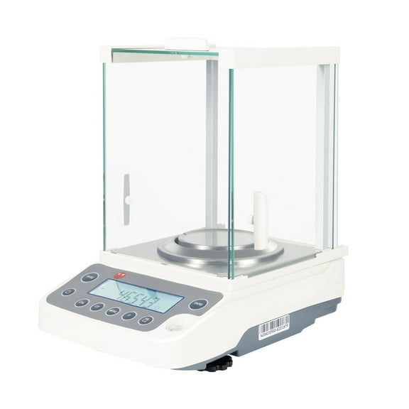 Aiqidi Electronic Analytical Balance Scale High Accuracy 0.1mg Lab Digital Precision Scale 110V 120g x 0.0001g Electronic Precision Scale with Power Adapter for Lab Jewelry Store