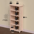 thumbnail image 5 of From the Tree Solid Pine Wood Bookcase with 4 Adjustable Shelves for Living Room, Bedroom, Office, Small Spaces, 5 of 10