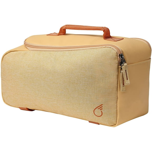 sixthreezero Bike Bag Rear Rack, Waterproof Bicycle Pannier, Carry Handle, Cream