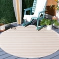 thumbnail image 6 of SAFAVIEH Hampton Duana Striped Indoor/Outdoor Area Rug, Natural, 6'5" x 6'5" Round, 6 of 9