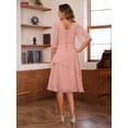 thumbnail image 3 of Vestido Miao Duo Plum Flutter Chiffon, largo hasta el té, para mujer, 3 of 7