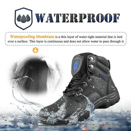 Tiger Men's Winter Boots Waterproof Leather Work Boot WINNER | Walmart ...