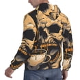 thumbnail image 3 of KLL Grim Coffee Skull Print Mens Hoodie Long Sleeve Casual Pullover Hooded Sweatshirt Fashion Drawstring Hoodies with Pocket-3X-Large, 3 of 6