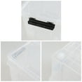 thumbnail image 3 of Lesbin 4-Pack 50 L Clear Plastic Storage Bin, Large Clear Latch Box with Wheels, 3 of 7