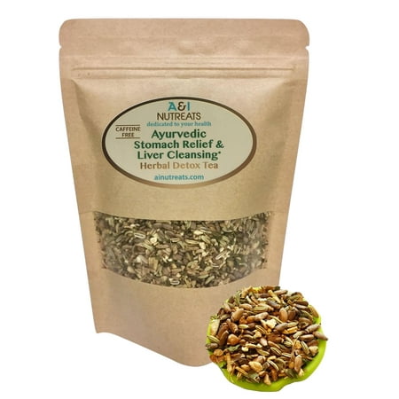 Ayurvedic Detox tea - Antacid Stomach Relief & Liver Cleansing - Organic Loose Leaf Milk Thistle Tea with Fennel, Ginger, Peppermint and Licorice (Loose Tea, 2 oz.) Loose Tea 2