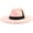 Skin Pink, variant on Big Wide Brim Fedora Hats for Women Men Western Suede Hat Panama Hat Outdoor Hats