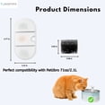 thumbnail image 4 of NISPIRA PLWF002 Cat Water Fountain Activated Charcoal Water Filter Kit Replacements with Spongies Compatible with Petlibro 71oz/2.1L, 6 Pack, 4 of 7
