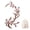 H, variant on Cherry Blossom Iron Patches, Embroidered Flower Applique, Large 14 Inch, Iron Or Sew On Fabric Patch for Backpack, Jacket, Jeans, Tote Bag, Dress and DIY Decoration