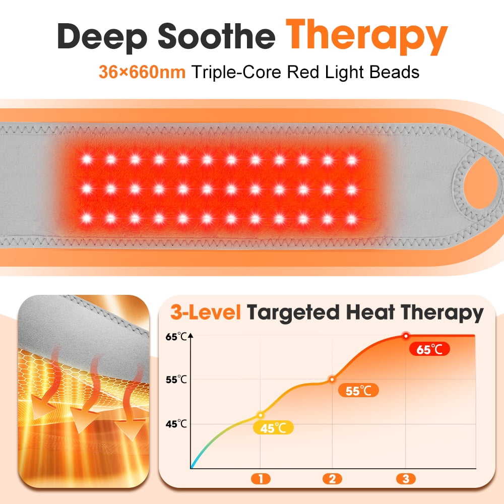 Cordless Wrist Heating Pad Wrap with Vibration,Rechargeable Wrist Brace with Heat,3000mAh Portable Heated Wrist Massager with 3 Heat Levels & 3 Vibration Modes,Adjustable Wearable Wrap for Office