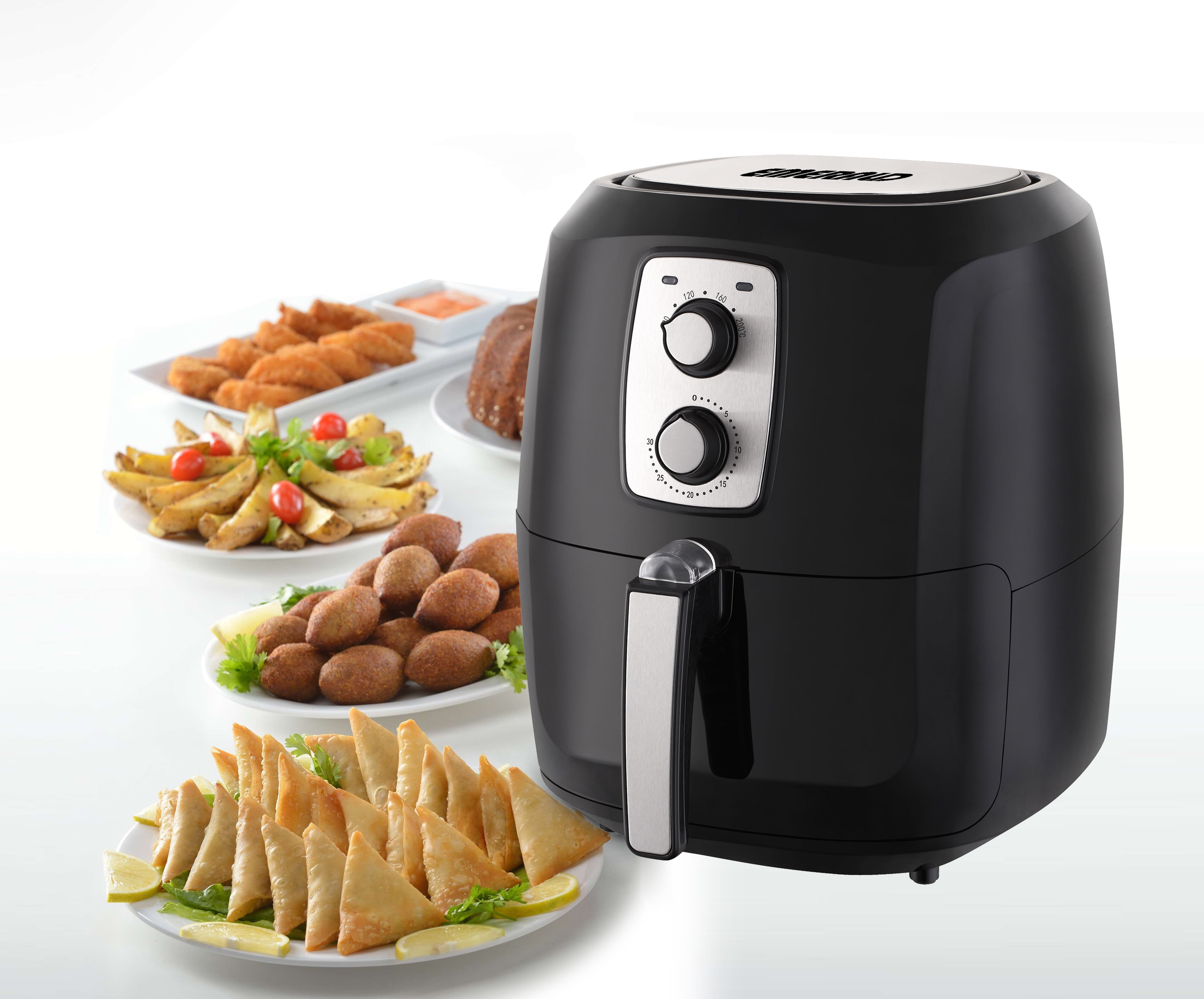 Emerald SM-AIR-1800 Compact Air Fryer 1000W 2.1 QT with Slide Out Pan &  Basket