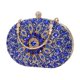 thumbnail image 2 of Bolso de mano de noche para mujer, cartera elegante con bolsillo y cuentas de diamantes de imitación. azul, 2 of 9