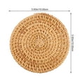 thumbnail image 4 of SHISUYAN Brown Synthetic Coasters Set for Home Use Heat Resistant and Protective 1 Set, 4 of 9