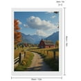 thumbnail image 2 of Diamond Art Kit for Adults, Countryside Autumn Red Barn Scene Diamond Painting for Adults Beginners, 5D DIY Diamond Art Painting Kits, Colorful Diamond Painting Craft for Home Decor 12x16, 2 of 7