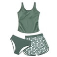 thumbnail image 3 of Gunia Swimsuit For Teen Girls 3 Piece Swimming Separate Style Patterned Beach Split Swimsuit Large Sized Bathing Suit 15-16 Years, 3 of 4