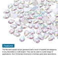 thumbnail image 4 of Uxcell 100Pcs Flat Back Acrylic Teardrop Gems 10x14mm Rhinestones Multicolor, 4 of 4