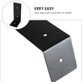 thumbnail image 5 of Qucyy 4pcs Home Iron Shelf Brackets L Shape Right Angle Brackets with Screws (Black), 5 of 5