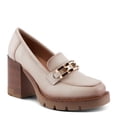 thumbnail image 3 of PATRIZIA Women's Dajah Inset Heel Loafers with Burnished Finish, Geometric Metal Detail, and Comfortable Fit, 3 of 7
