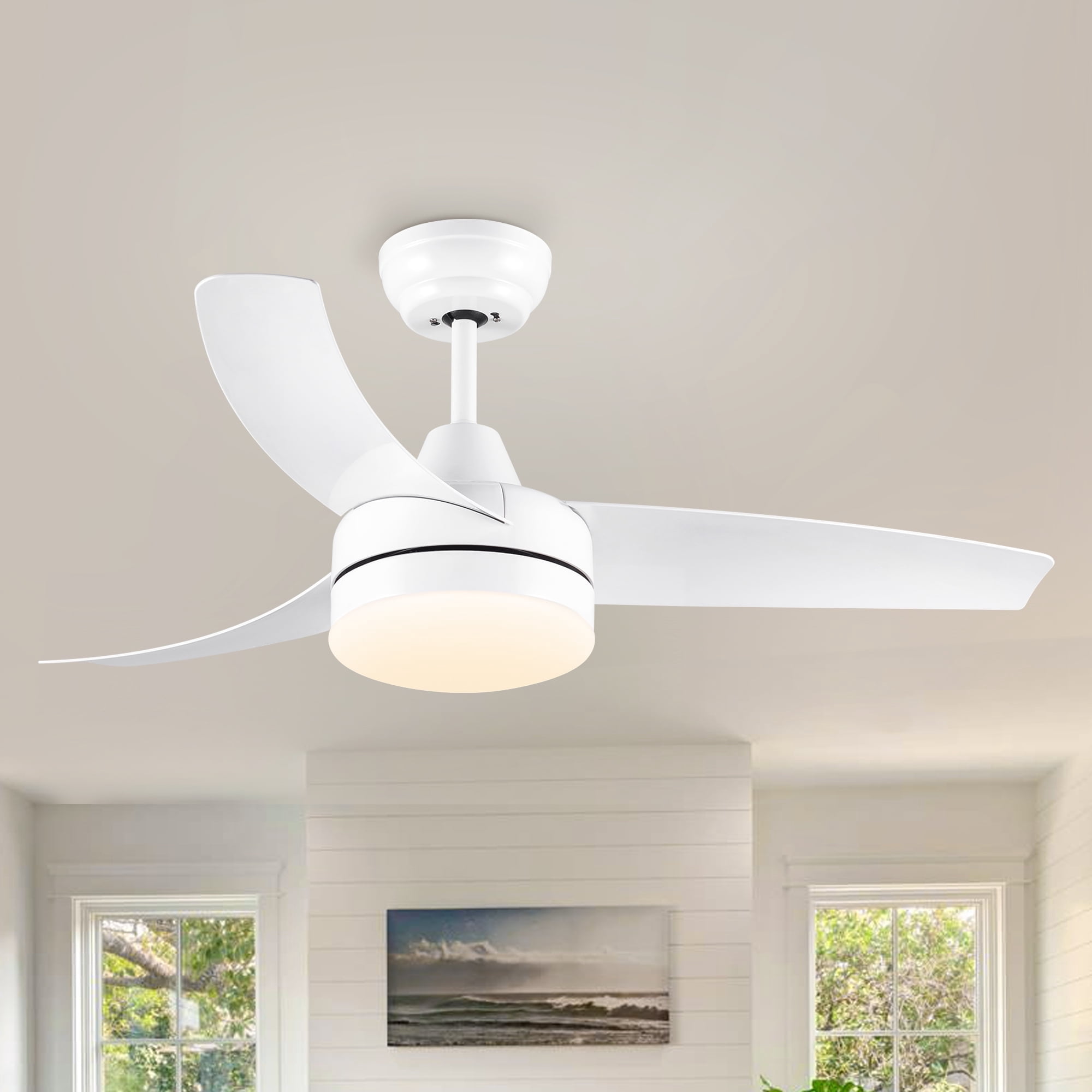 Better Homes & Gardens 56” Silver Modern Indoor/Outdoor LED