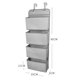 thumbnail image 2 of Organizador colgante con 4 bolsillos, estante colgante plegable con 2 ganchos para toallas, pañales, juguetes en el armario de la habitación de los niños, encima de la puerta o en la pared Vhermosa C-2035185-1, 2 of 6