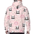 thumbnail image 7 of Haiem Cute Cartoon Panda Patterned Men's Hoodie with Kangaroo Pocket - Ideal Pullover Sweatshirt for Daily Wear, Travel, and Home-Large, 7 of 7