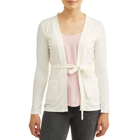 Women's Two Pocket Cardigan with Belt (Best Cardigan For Travel)