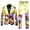 Yellow, variant on Mens Printed Button Long Sleeve Coat and Pants Two Piece Suit with Multi Pockets Slim Fit Floral Dinner Sport Coat Blazers for Holiday Party Events