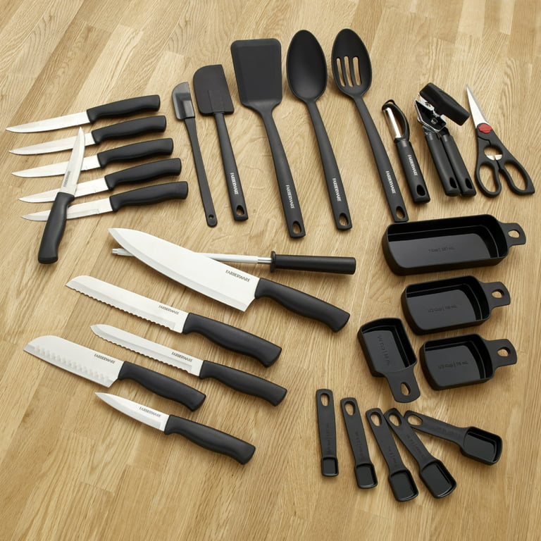 Never Needs Sharpening Carousel Knife and Tool Set in Black - AliExpress