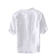 thumbnail image 4 of Casual Mens Shirts Regular-Fit Short Sleeve Tops Summer Lightweight Henley T-Shirt Vacation Beach Wear Plus Size Big&Tall M-8X, 4 of 6