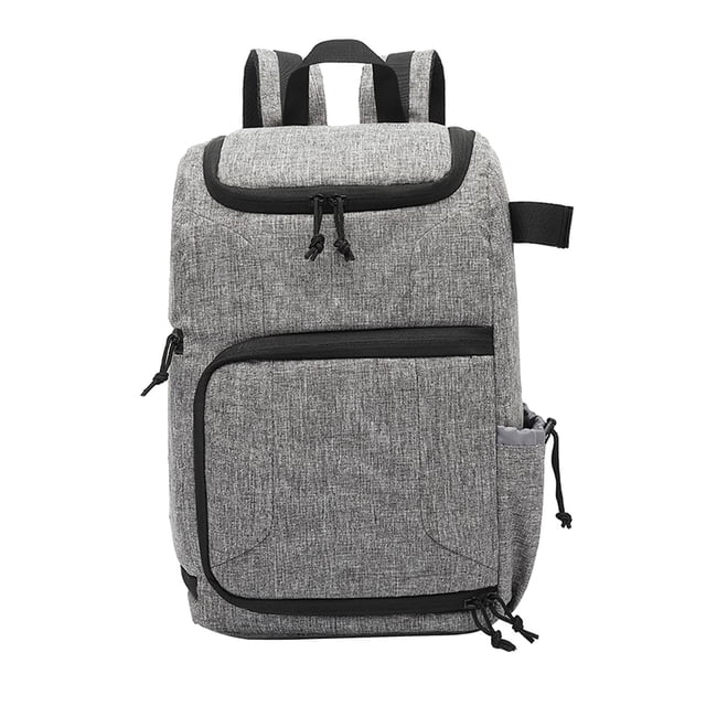 Bolsa para cámara Nylon Gran capacidad Equipo portátil Lente Trípode Accesorios DSLR Gadget Bolsa Cámara Mochila Estuche para cámara para exteriores gris Salvador mochila de cámara