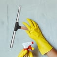 thumbnail image 3 of MRLESS 12 Inch Shower Squeegee with Wooden Handle for Bathroom Glass, Shower Doors, Mirrors - Streak-Free Cleaning Tool, 3 of 7