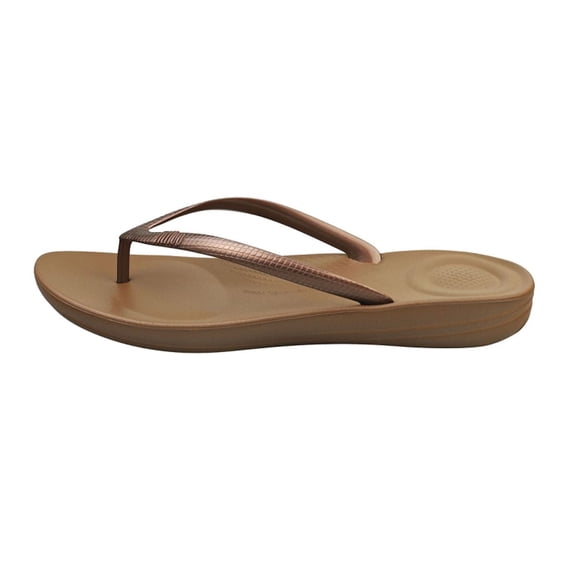 Fit Flop Women's Iqushion Ergonomic Flip Bronze Sandal - 7M