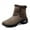 Brown, variant on YOURDIARY Womens Suede Snow Boots Winter Warm Fuzzy Boots Comfortable Ankle-High Boots with Fur Lining