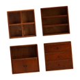 thumbnail image 3 of Juego de 4 armarios para casa de muñecas, escala 1:12, estantes de almacenamiento para accesorios de casa de muñecas, suministros de escenografía, 3 of 6