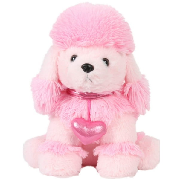 large pink poodle stuffed animal