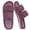 Purple, variant on Fuzzy Slippers for Women with Arch Support Open Toe House Slippers Cozy Double Straps Bedroom Shoes, Grey