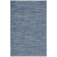 thumbnail image 4 of Noursion Essentials Solid Contemporary Blue/Grey 2' x 4' Area Rug, (2' x 4'), 4 of 11