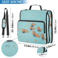 thumbnail image 2 of FORMRS Zipper Binder with Shoulder Strap 2-inch Ring 500 Sheet Capacity File Bag, Capybara Splash, 2 of 5