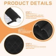 thumbnail image 3 of 2 Pcs Recliner Armchair Caddy, Couch Armrest Organizer with 5 Pockets for Bedside Sofa Remote Control Holder Magazine Phone Book Glasses (Black, 35"x13"), 3 of 6