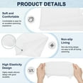 thumbnail image 2 of Uxcell Gorro de Natación de Silicona 1-Pack para Mujeres y Hombres, Gorro de Natación Impermeable No Deslizante Duradero Unisex [Blanco], 2 of 6