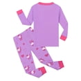 thumbnail image 3 of SXIMEE 3-8T Long Sleeve Snug Fit Pajamas for Girls 100% Cotton Sleepwear,Tops and Pants 2-Piece PJ Set, Unicorn Pattern, 3 of 6