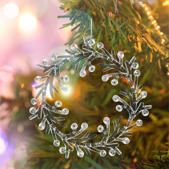 Xihbxyly Artículos de Clarence Colateral Decoración para Árboles de Navidad Adornos Navideños Copos de Nieve Navideños