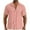 Pink, variant on Iugvhana Mens Short Sleeve Shirts Button Up Hawaiian Textured Casual Solid Dress Shirt Turndown Collar with Pocket Blouse Tops Black L