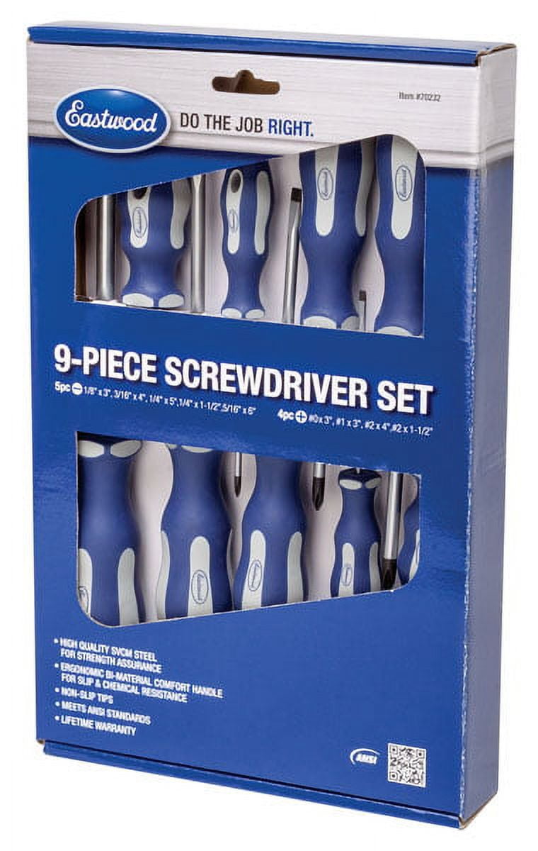 Eastwood 9 Piece Screwdriver Set